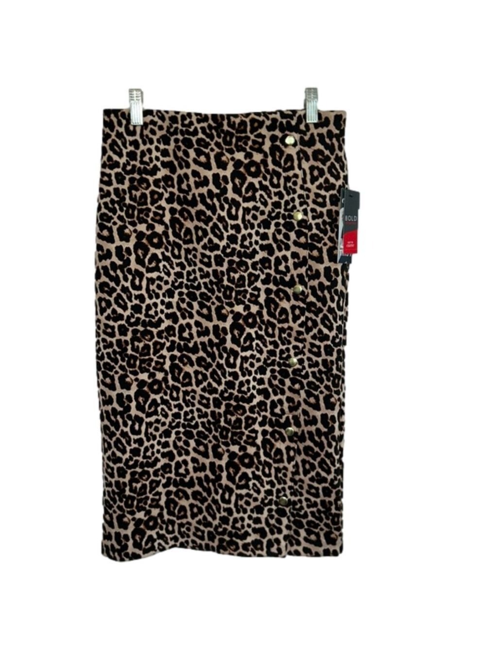 NWT: Bold Elements: Size Small: Cheetah Print Stretch Skirt